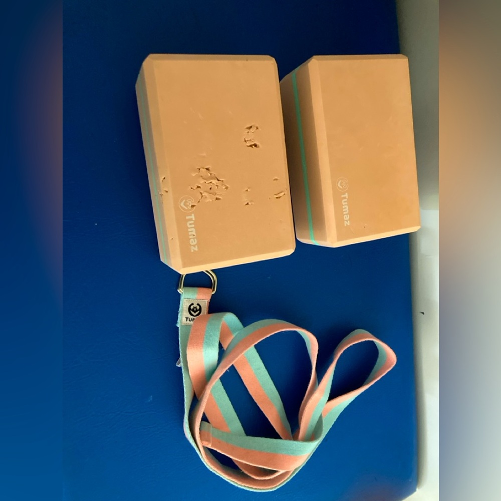 Yoga Block Set - Peach.